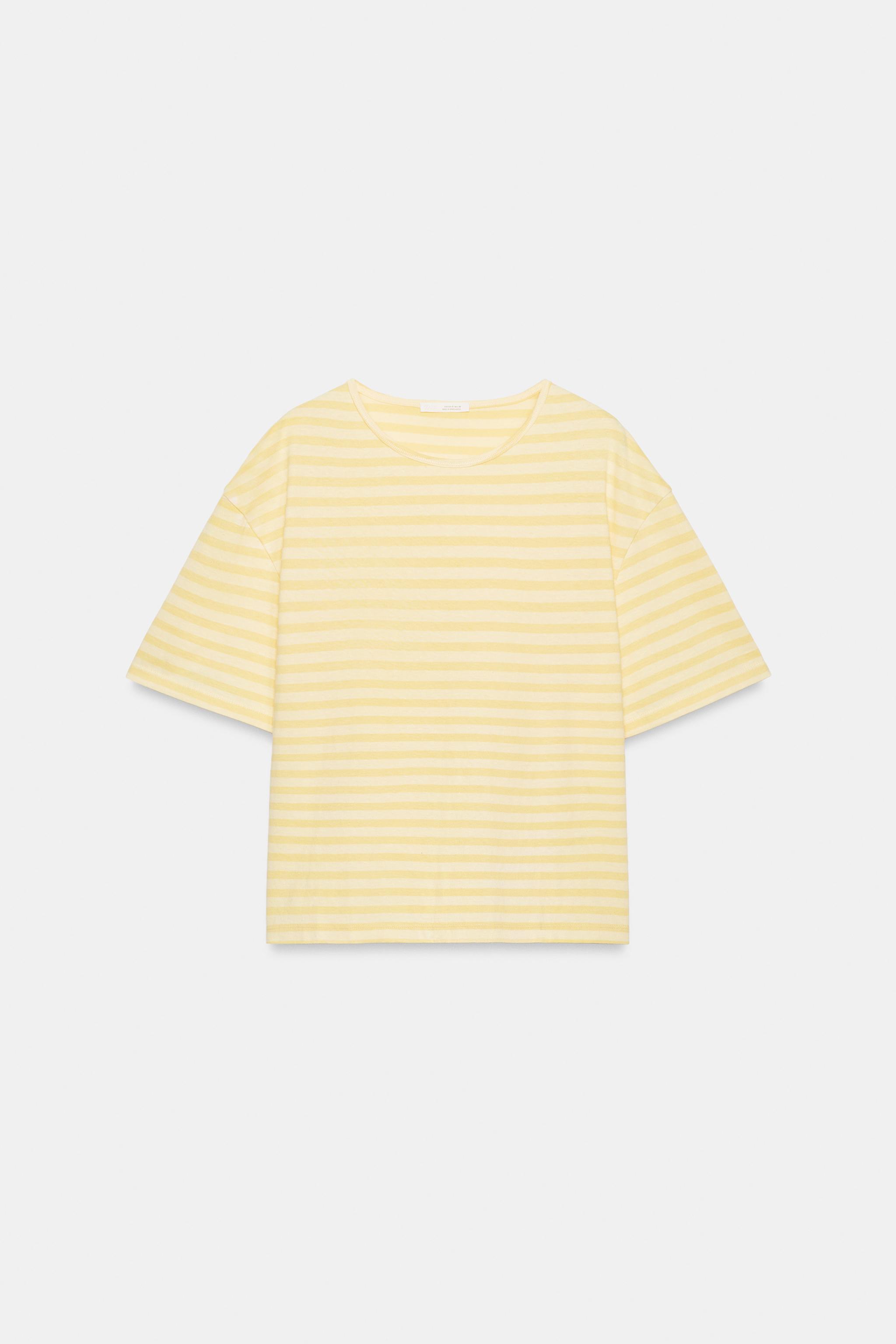T-SHIRT RAYURES MANCHES COURTES